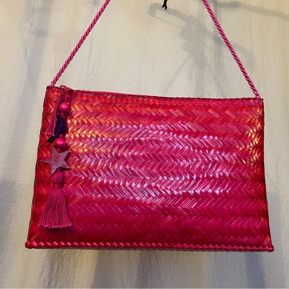 Vanessa - Wicker Straw Handbag, - Picture 2 of 14